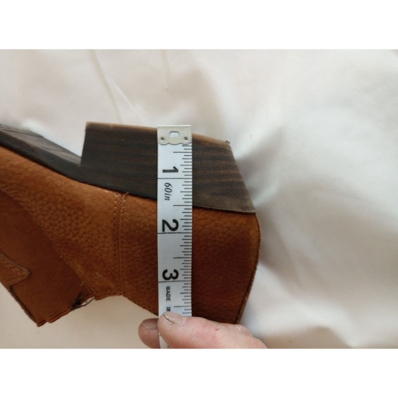 Lucky Brand Joelle Light Brown Nubuck Leather Ankle Booties, Size 8.5 - Picture 11 of 11